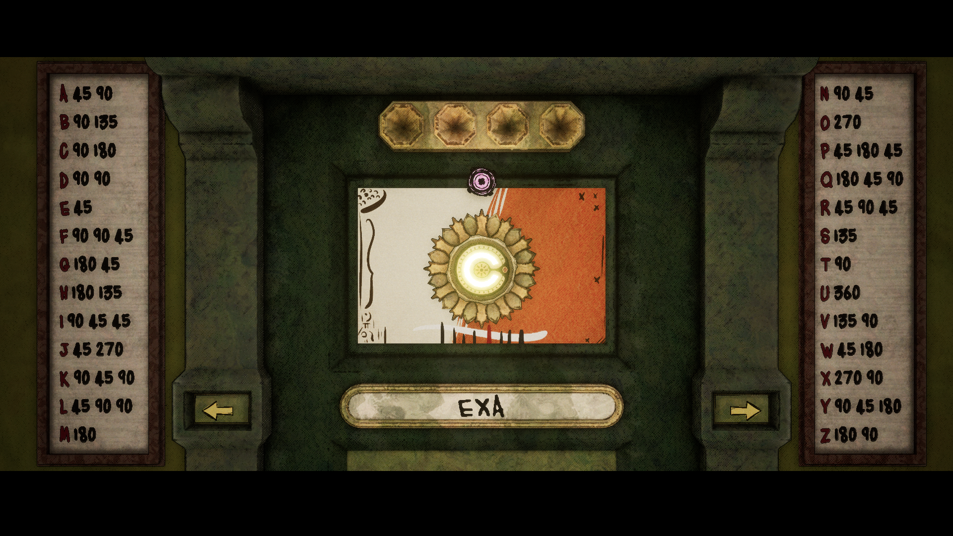 The main puzzle that makes the player unlock new camera angles